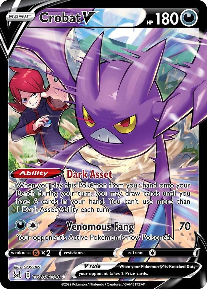 Pokémon: Crobat V - TG20/TG30 - SWSH11: Lost Origin Trainer Gallery
