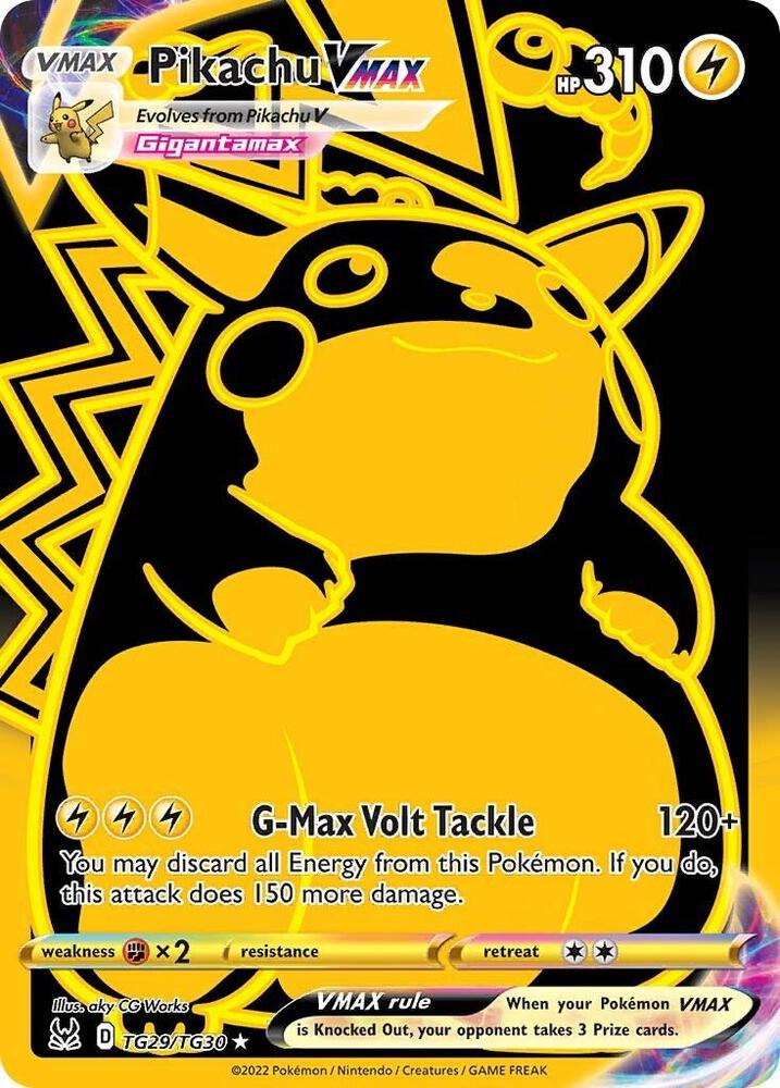Pokemon: Pikachu VMAX TG29/TG30 - Lost Origin Trainer Gallery - VGMX