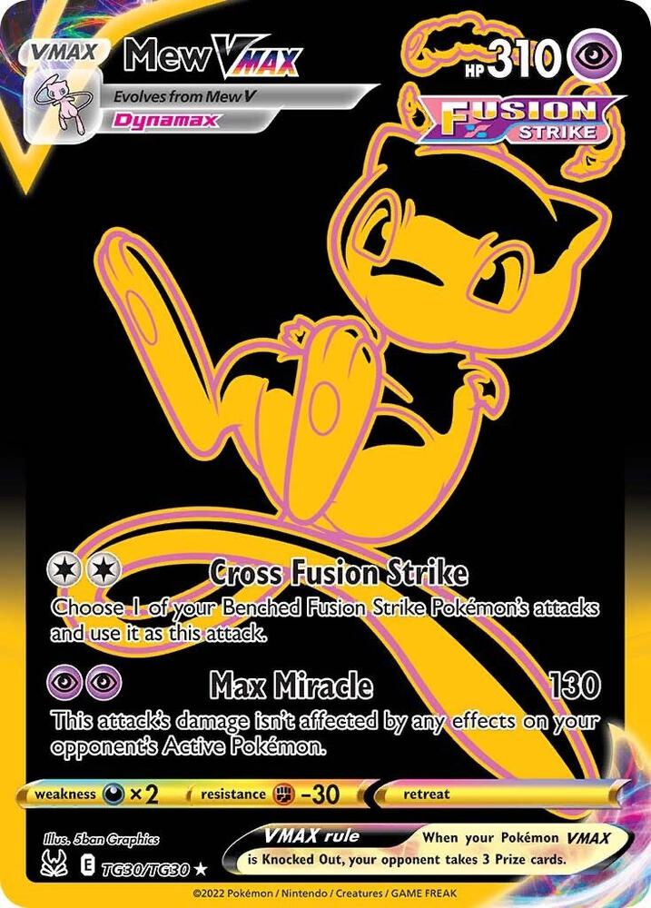 Pokemon: Mew VMAX TG30/TG30 - Lost Origin Trainer Gallery - VGMX