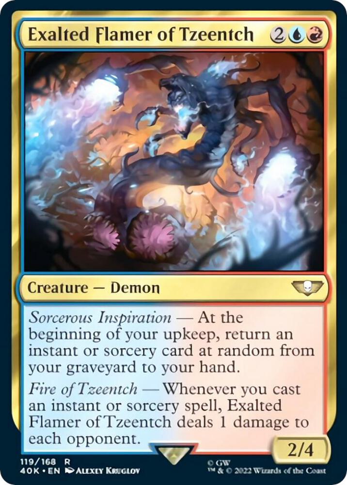 Magic: The Gathering: Exalted Flamer of Tzeentch - Universes Beyond: Warhammer 40,000 - VGMX