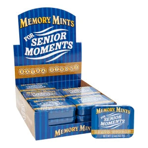 MEMORY MINTS FOR SENIOR MOMENTS EXTRA STRONG 1.5 OZ TIN