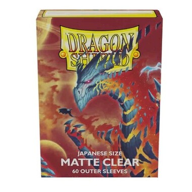 Dragon Shield: Clear Matte - Japanese Size Outer Sleeves (60ct)