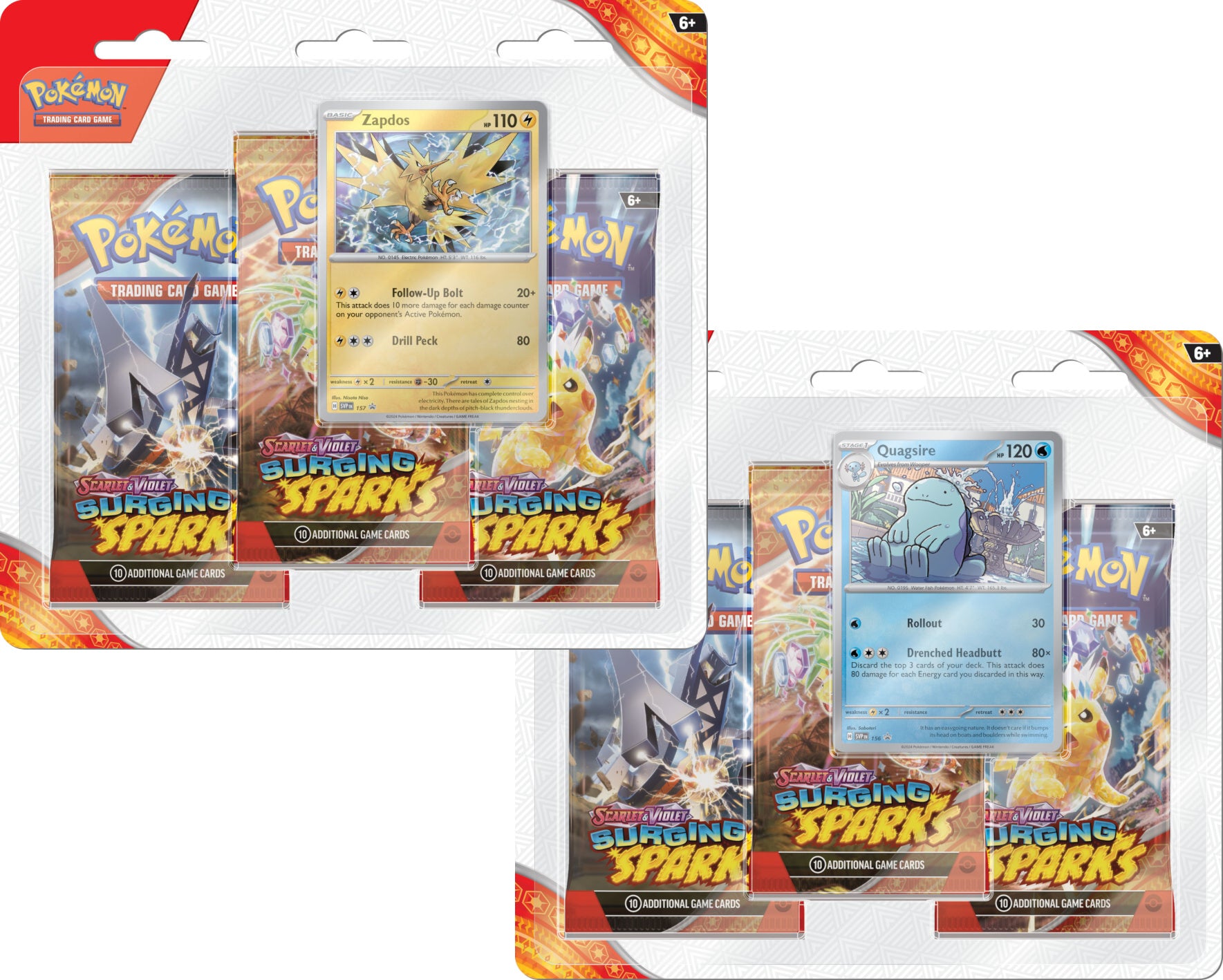 Pokémon Surging Sparks 3-Pack Blister