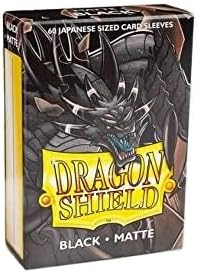 Dragon Shield Japanese Sleeves Matte Black - 60 Count