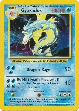 Pokemon: Gyarados 6/102 - Base Set - VGMX