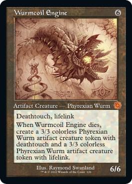 Magic The Gathering: Wurmcoil Engine (Schematic) - The Brothers' War: Retro Frame Artifacts - VGMX
