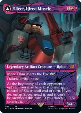Magic: The Gathering: Slicer, Hired Muscle (Shattered Glass) - Universes Beyond: Transformers