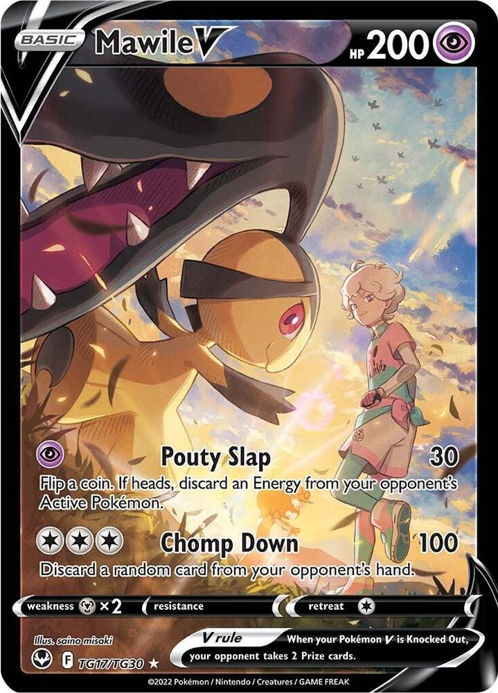 Pokémon: Mawile V - TG17/TG30 - SWSH12: Silver Tempest Trainer Gallery