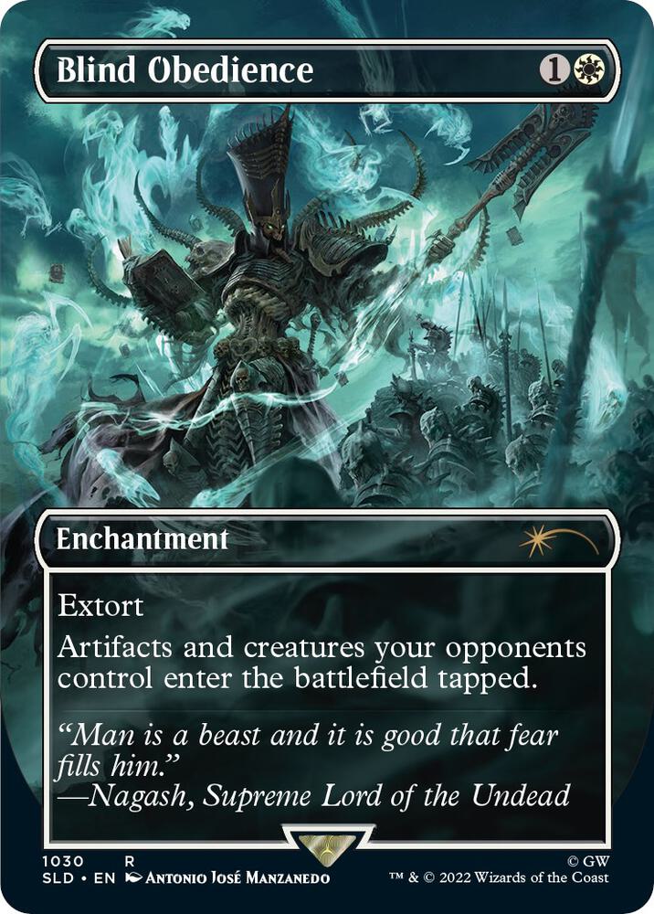 Magic: The Gathering: Blind Obedience (Borderless) - Secret Lair Drop Series - VGMX