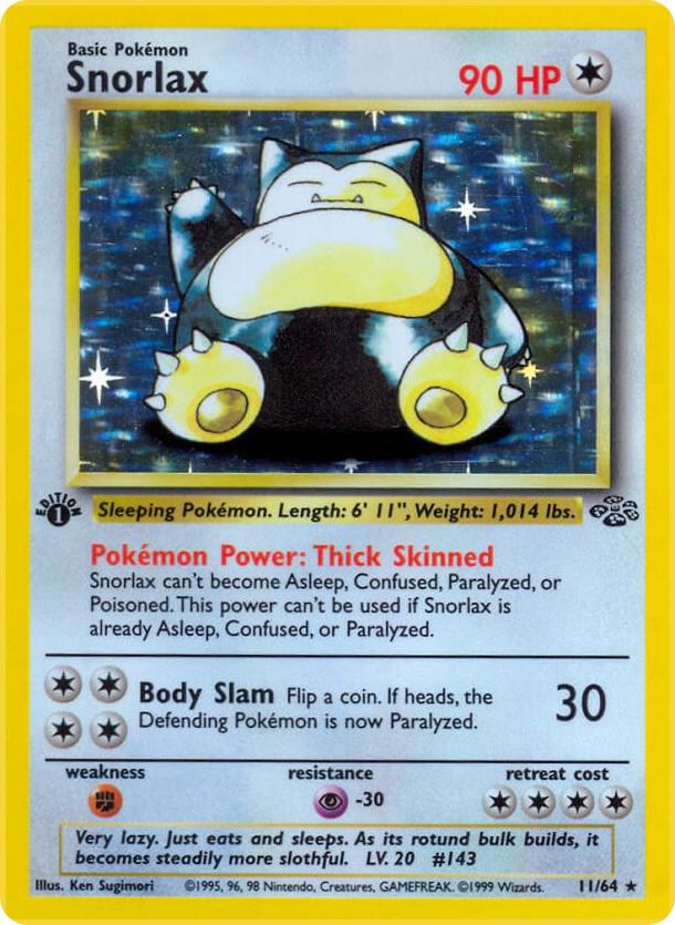 Snorlax (11) (First Edition) - Jungle