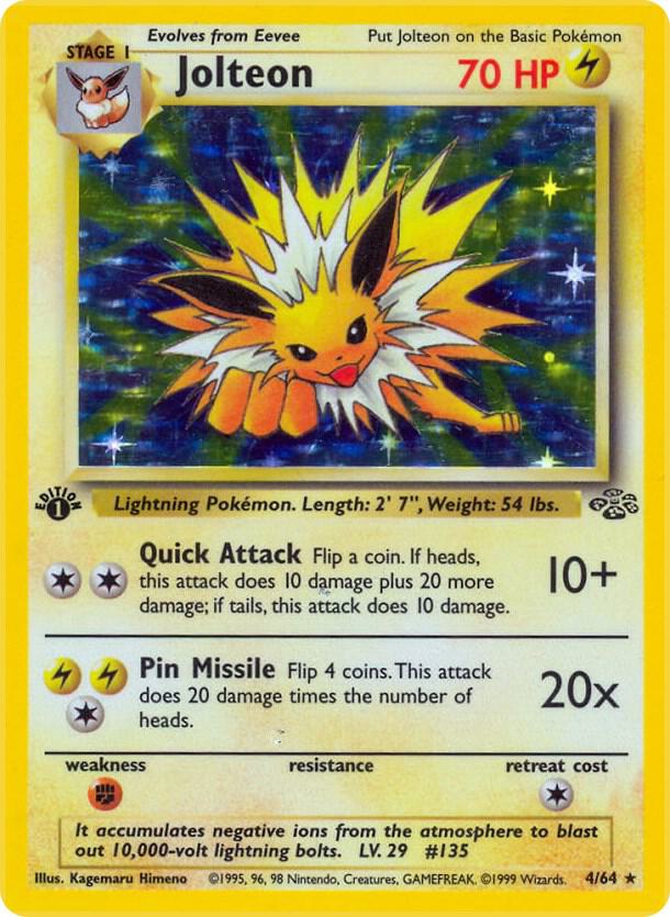 Jolteon (4) (First Edition) - Jungle