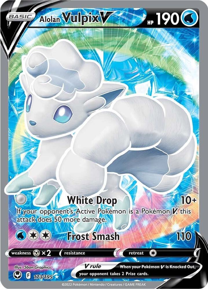 Pokémon: Alolan Vulpix V (Full Art) - SWSH12: Silver Tempest