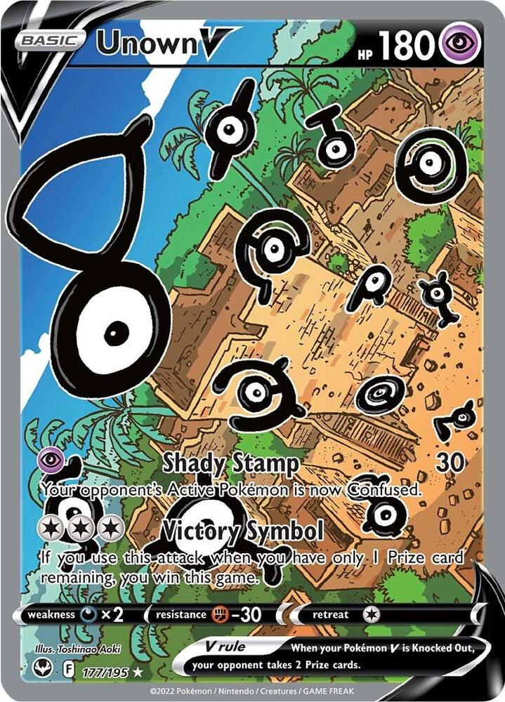 Pokemon: Unown V 177/195 - Silver Tempest - VGMX