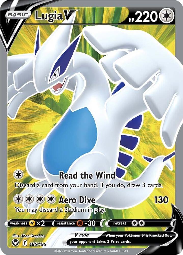 Pokemon: Lugia V 185/195 - Silver Tempest - VGMX