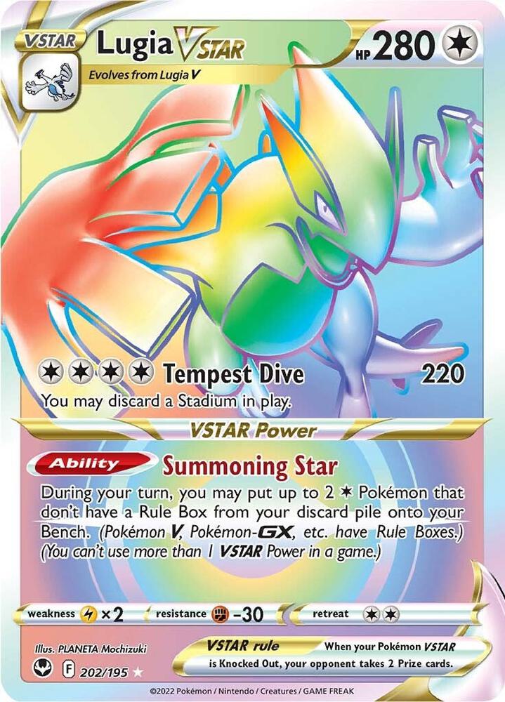 Pokemon: Lugia VSTAR (Secret) (202) - SWSH12: Silver Tempest - VGMX