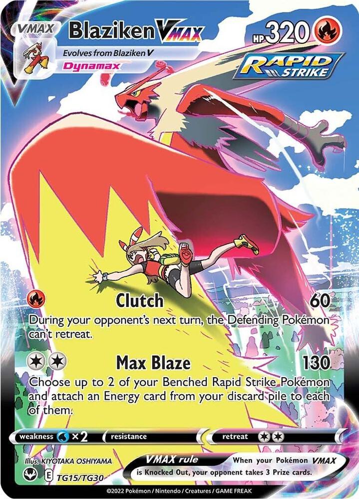 Pokemon: Blaziken Vmax - TG15/TG30 - Silver Tempest - VGMX