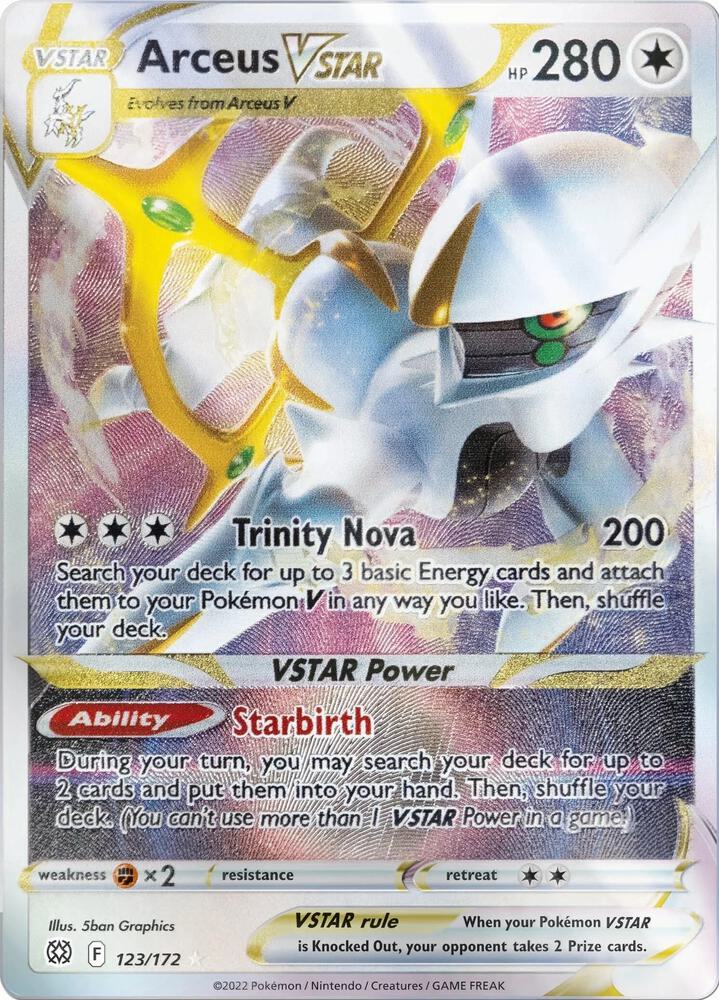 Pokemon: Arceus VSTAR 123/172 (Metal Card) - Sword & Shield Promos - VGMX