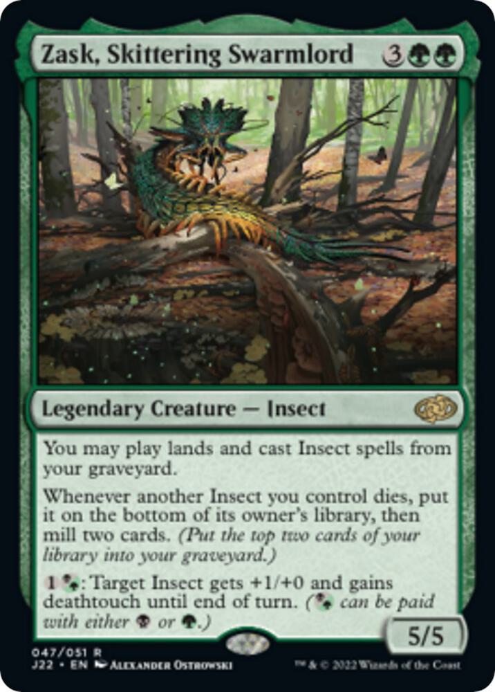 Magic: The Gathering: Zask, Skittering Swarmlord - Jumpstart 2022 - VGMX