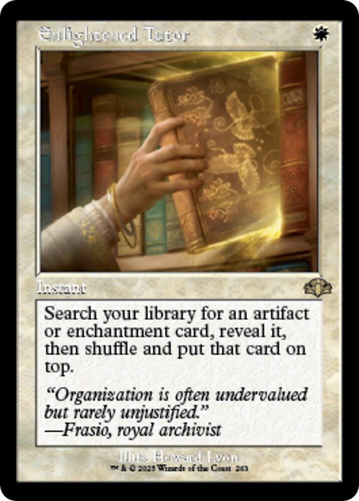Magic: The Gathering: Enlightened Tutor (Retro Frame) - Dominaria Remastered - VGMX