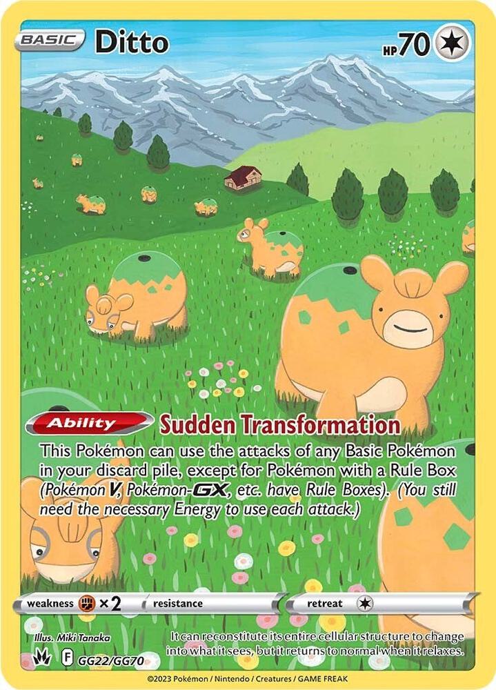 Pokémon: Ditto - GG22/GG70 - Crown Zenith: Galarian Gallery - VGMX