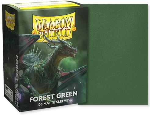 Dragon Shield Sleeves: Standard Matte - Forest Green 100CT - VGMX