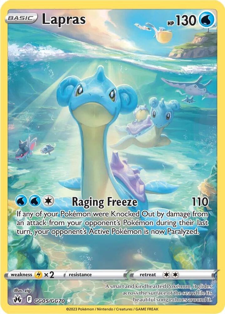 Pokemon: Lapras - Crown Zenith: Galarian Gallery - VGMX