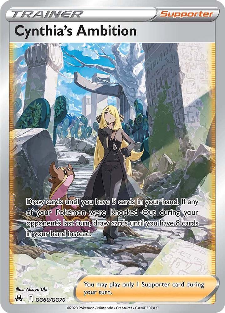 Pokemon: Cynthia's Ambition GG60/GG70 - Crown Zenith Galarian Gallery - VGMX