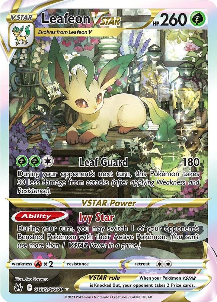 Pokemon: Leafeon VSTAR GG35/GG70 - Crown Zenith: Galarian Gallery