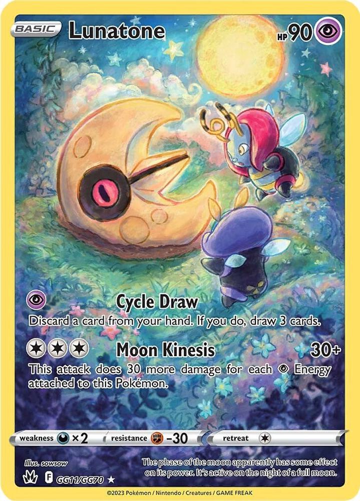 Pokémon: Lunatone - SWSH: Crown Zenith: Galarian Gallery - VGMX