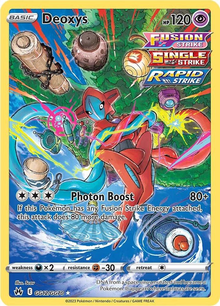Pokemon: Deoxys - GG12/GG70 - Crown Zenith: Galarian Gallery - VGMX