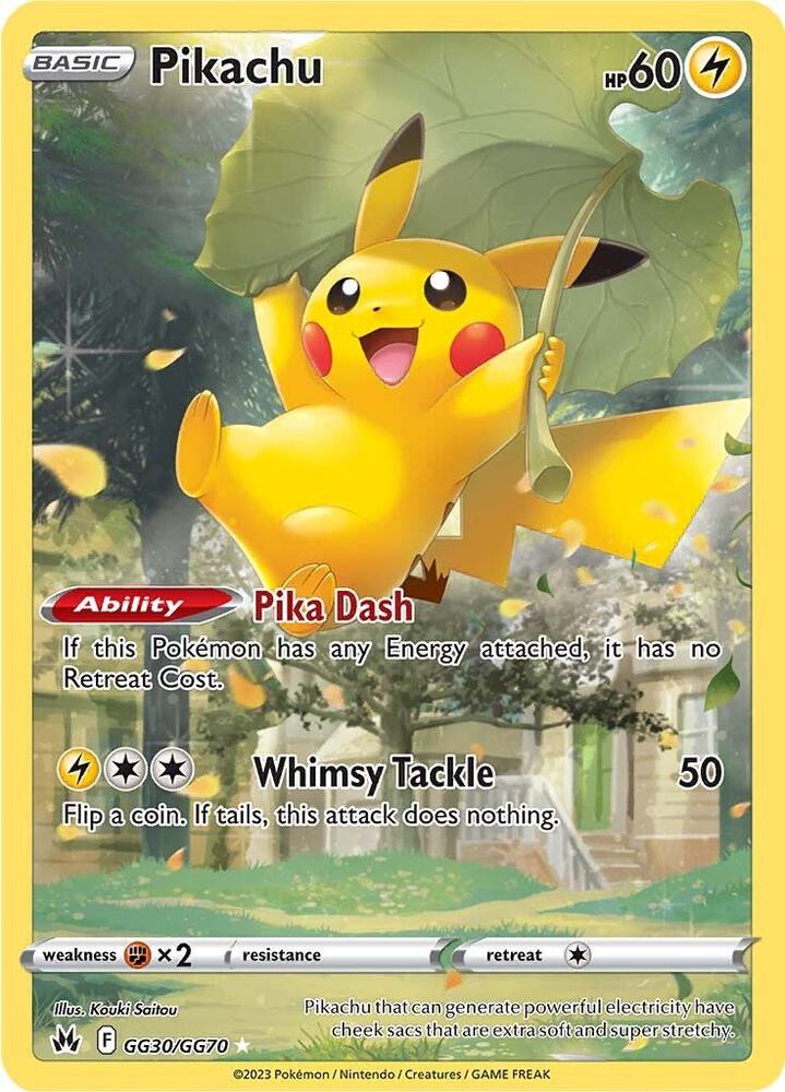 Pokemon: Pikachu GG30/GG70 - Crown Zenith Galarian Gallery - VGMX