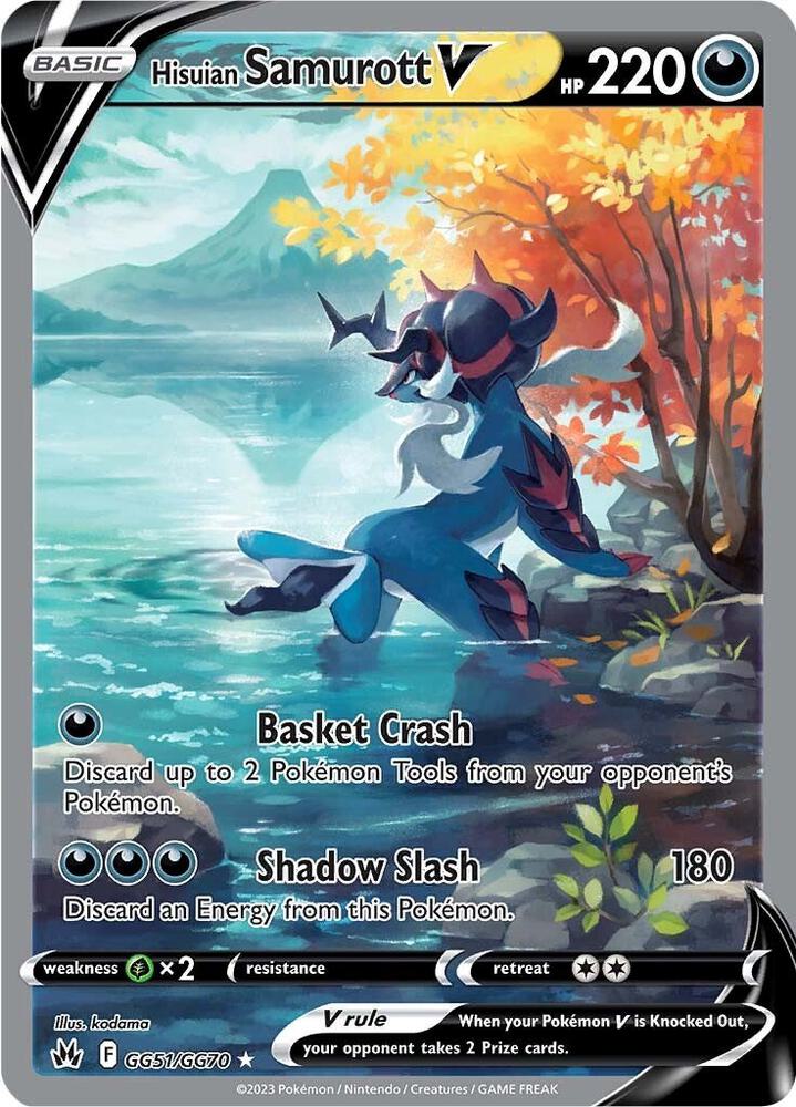 Pokemon: Hisuian Samurott V - Crown Zenith: Galarian Gallery - VGMX