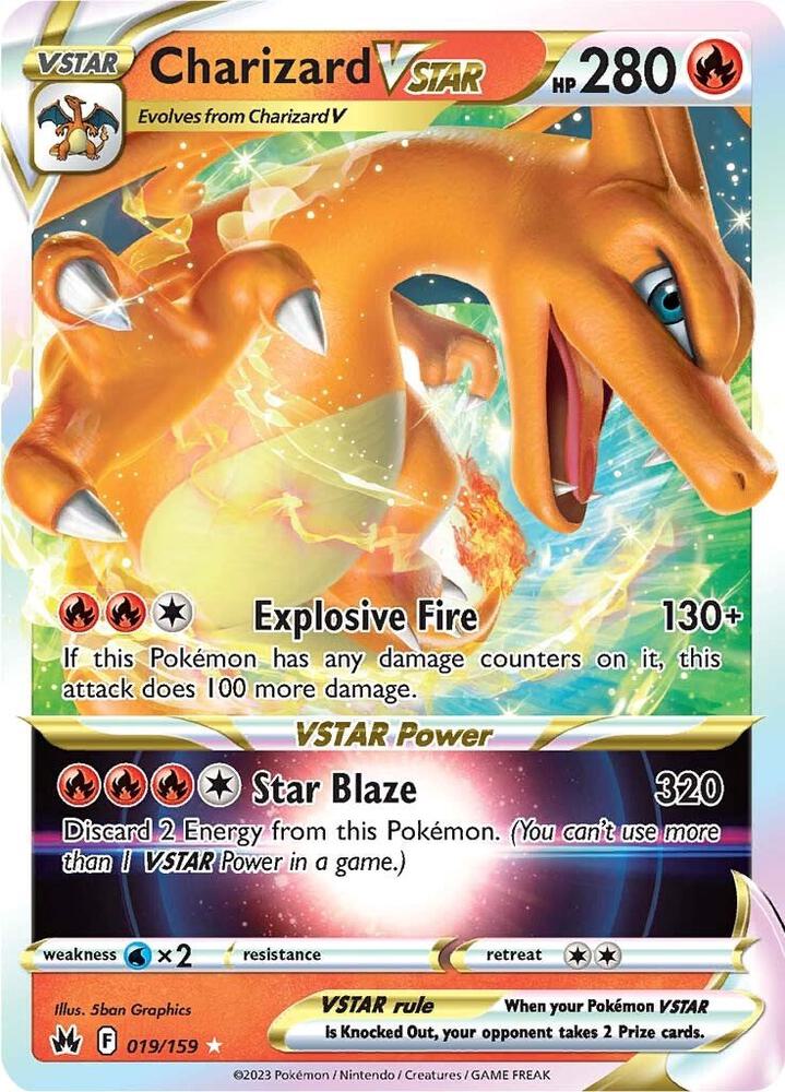 Pokemon: Charizard VSTAR 019/159 - Crown Zenith - VGMX