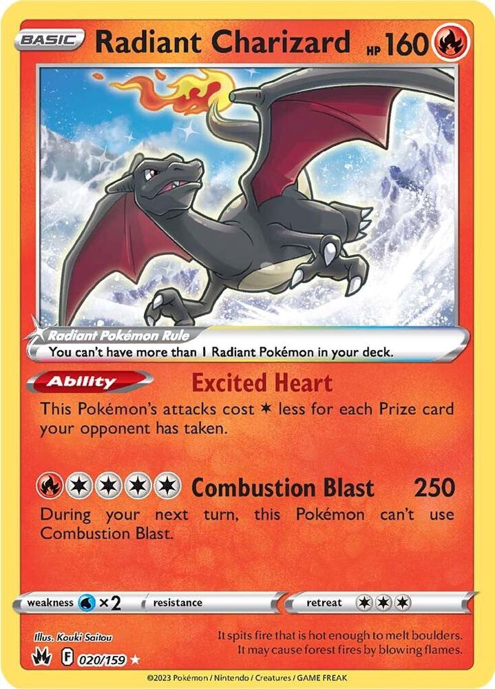 Pokemon: Radiant Charizard - Crown Zenith - VGMX
