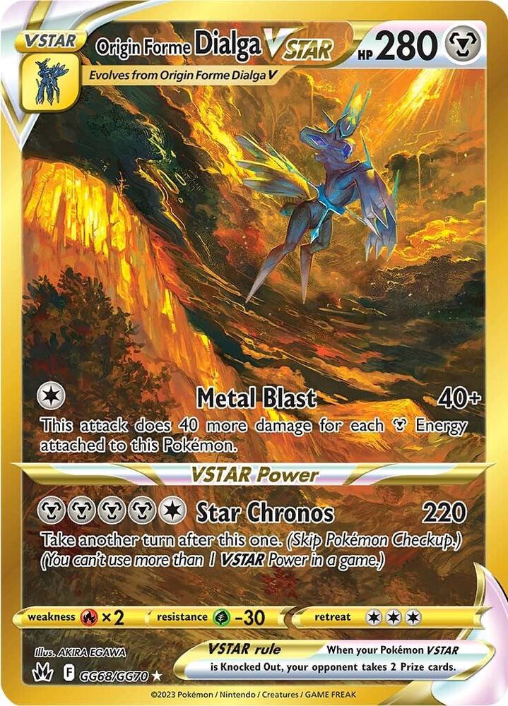Pokemon: Origin Forme Dialga VSTAR (Secret) - Crown Zenith: Galarian Gallery - VGMX