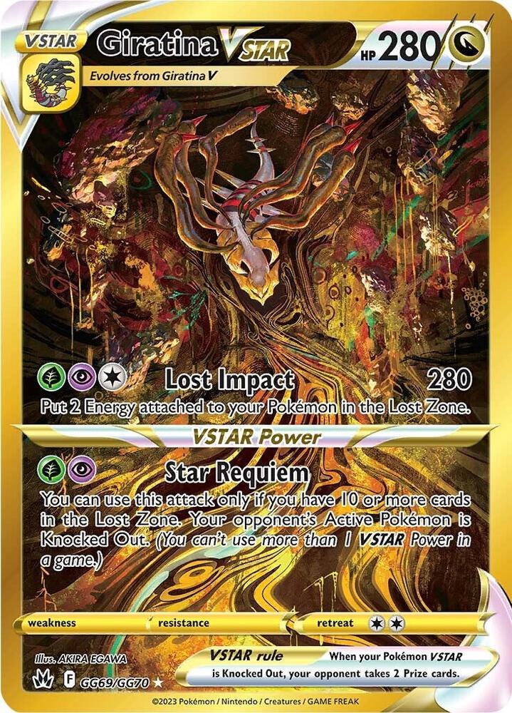 Pokemon: Giratina VSTAR (Secret) - GG69/GG70 - Crown Zenith: Galarian Gallery - VGMX