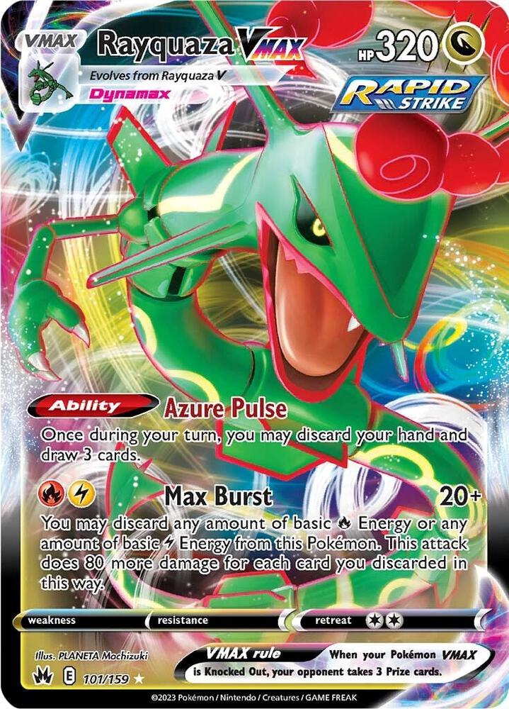 Pokémon: Rayquaza VMAX (101) - SWSH: Crown Zenith - VGMX