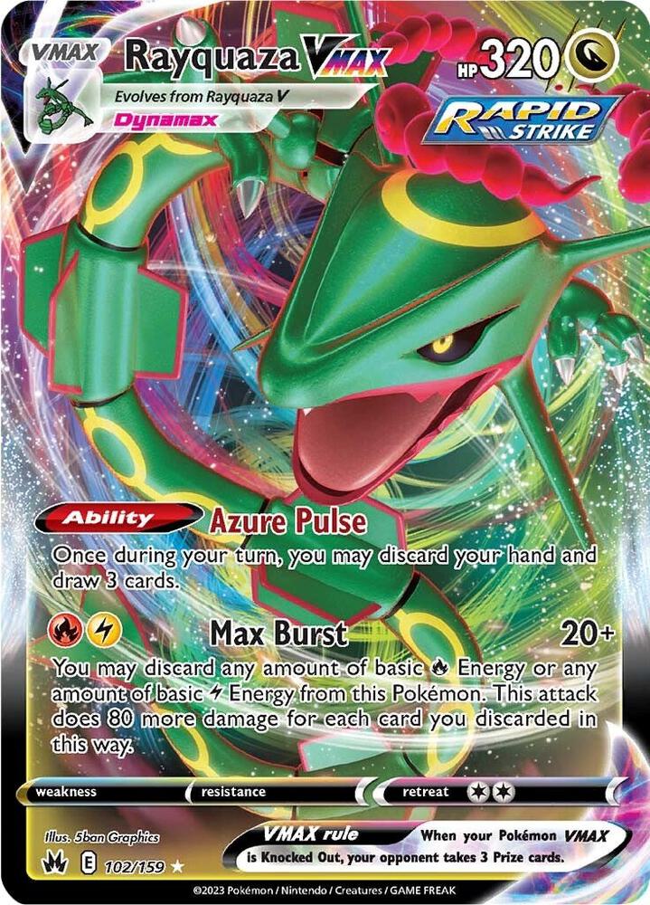 Pokémon: Rayquaza VMAX (102) - SWSH: Crown Zenith - VGMX