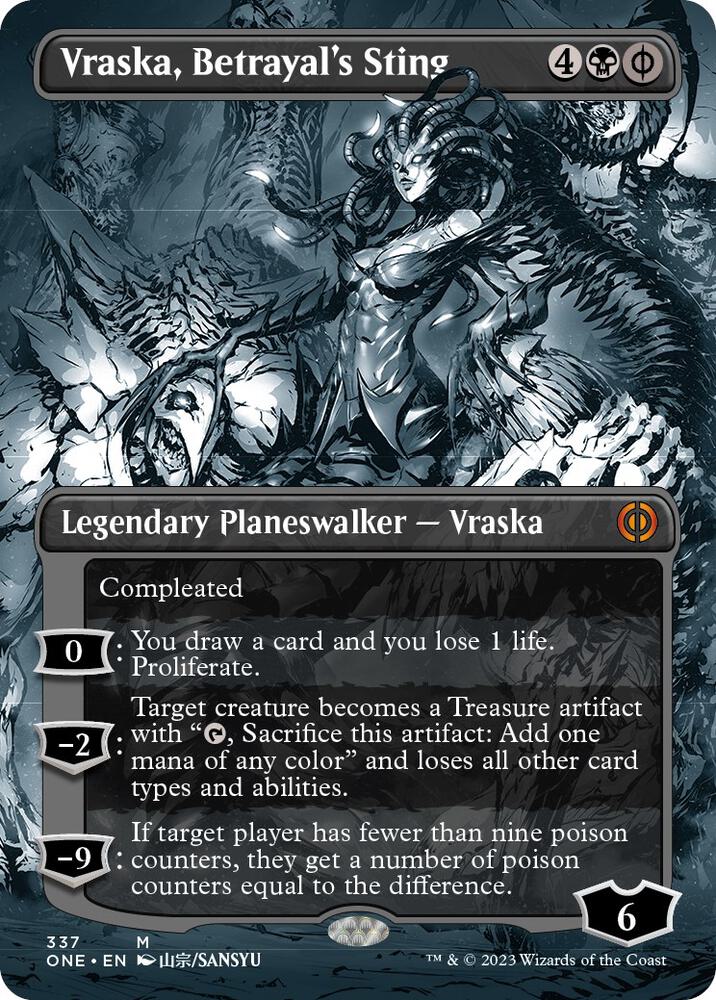 Magic: The Gathering: Vraska, Betrayal's Sting (Borderless) - Phyrexia: All Will Be One - VGMX