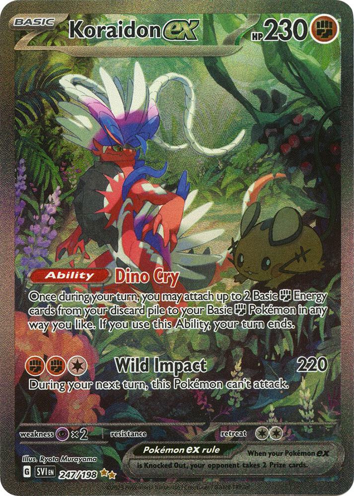 Pokemon: Koraidon ex 247/198 - Scarlet & Violet Base Set - VGMX