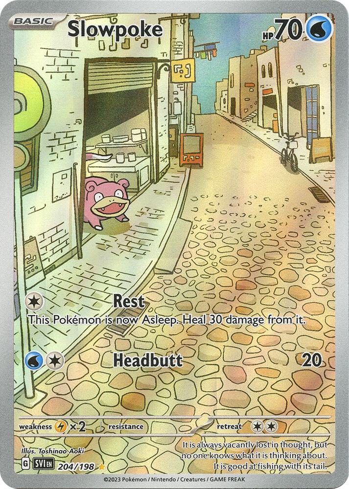 Pokemon: Slowpoke - 204/198 - Scarlet & Violet Base Set - VGMX