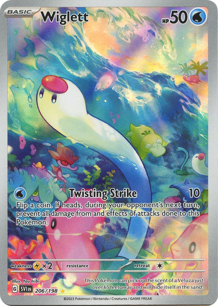 Pokémon: Wiglett - 206/198 - SV01: Scarlet & Violet Base Set - VGMX