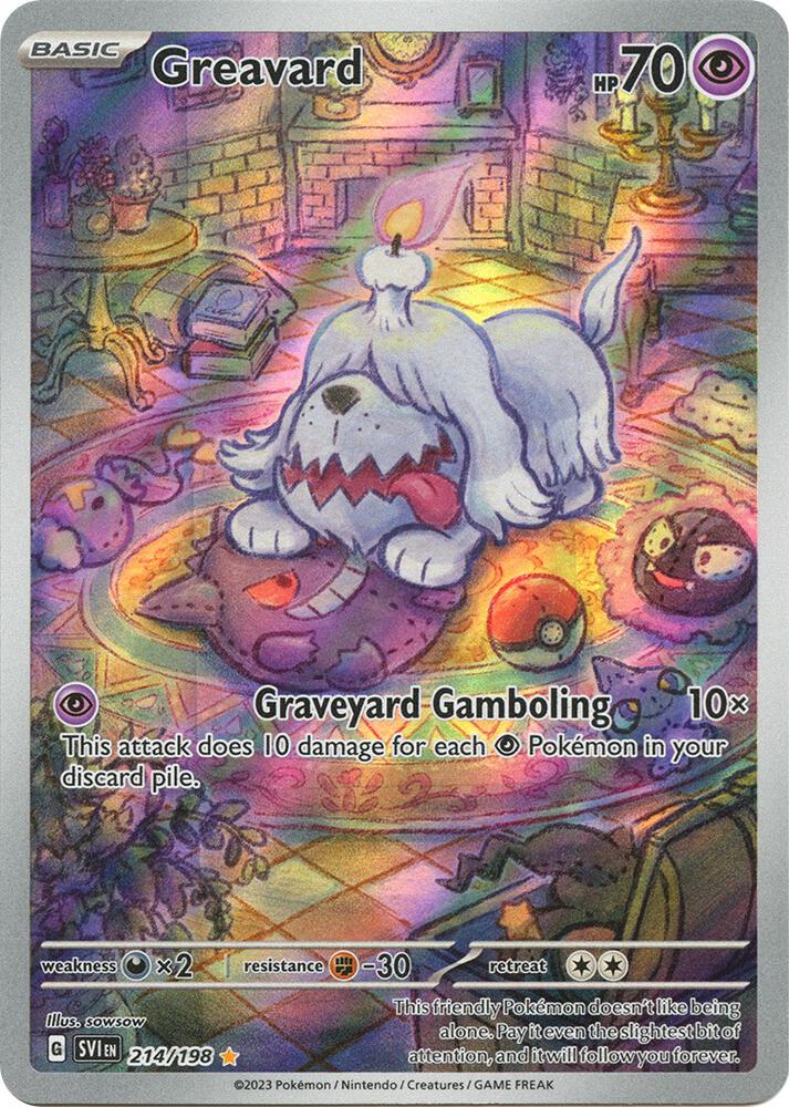 Pokemon: Greavard 214/198 - Scarlet & Violet - VGMX
