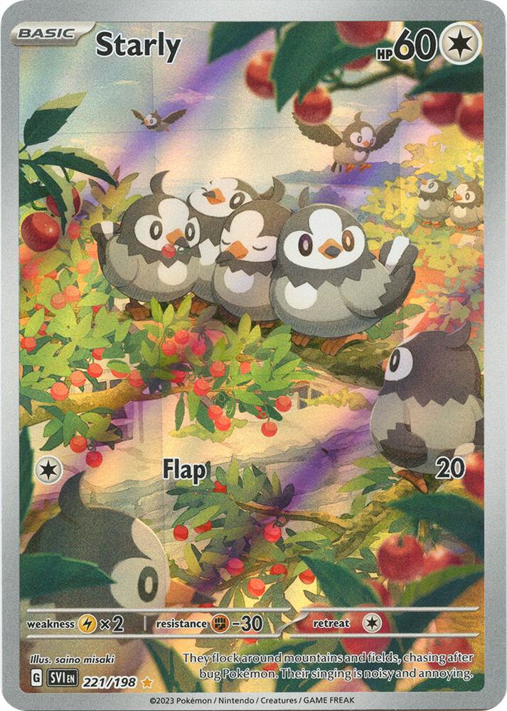 Pokémon: Starly - 221/198 - Scarlet & Violet Base Set - VGMX