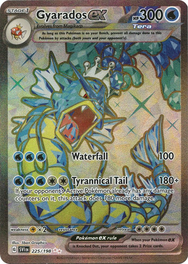 Pokemon: Gyarados ex - 225/198 - SV01: Scarlet & Violet Base Set - VGMX
