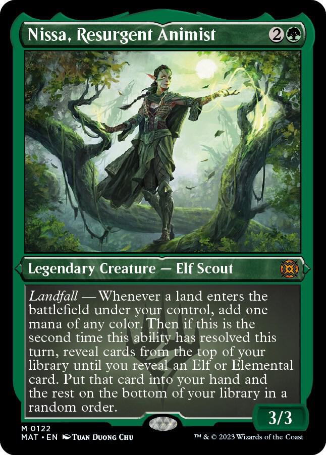 Nissa, Resurgent Animist (Foil Etched) - March of the Machine: The Aftermath