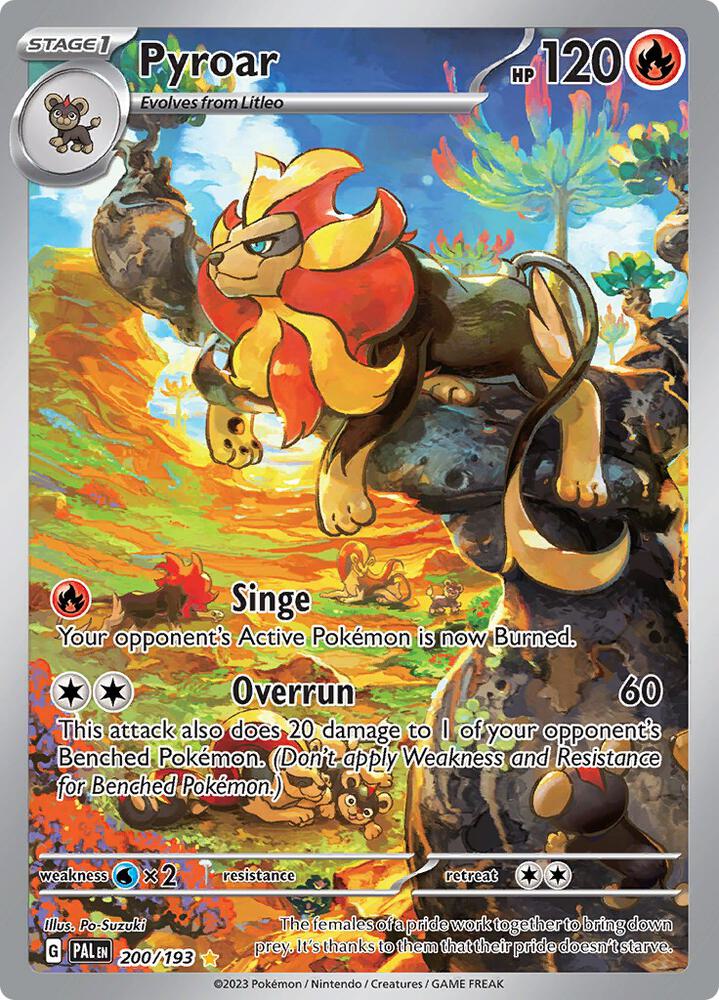 Pokémon: Pyroar - 200/193 - SV02: Paldea Evolved - VGMX
