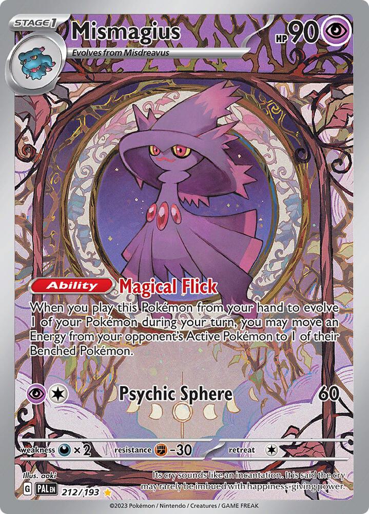 Pokemon: Mismagius 212/193 - Paldea Evolved - VGMX