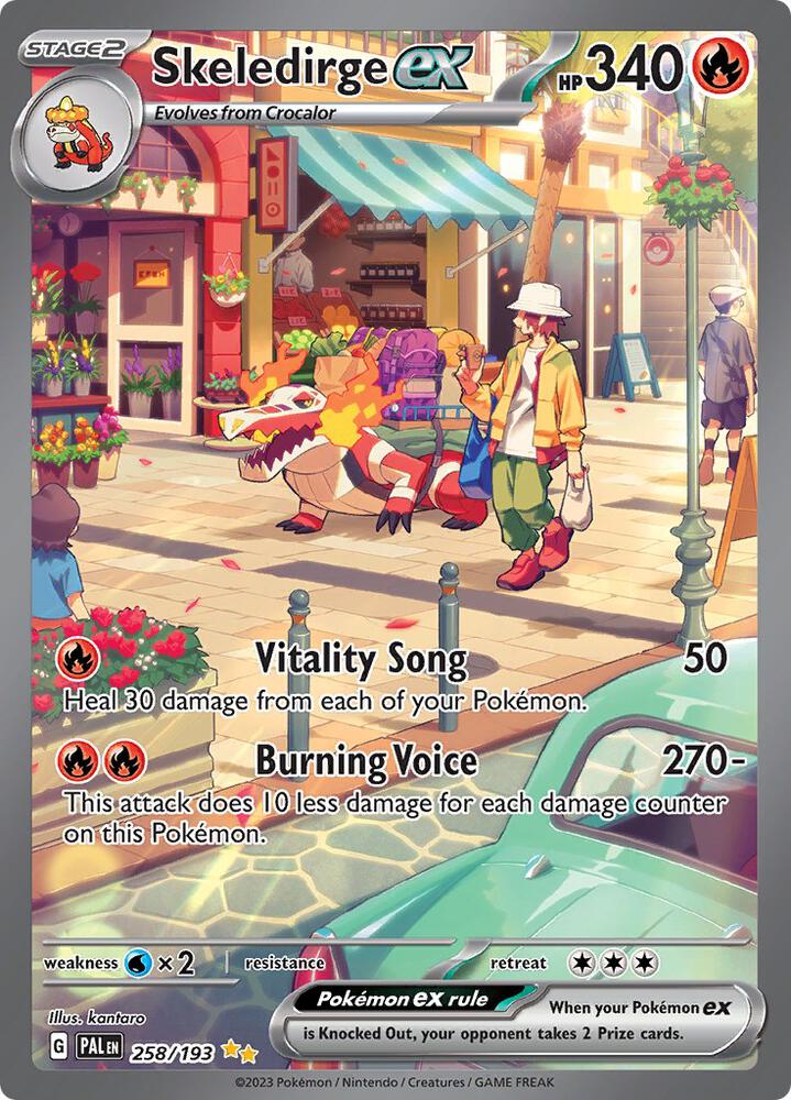 Pokemon: Skeledirge ex - 258/193 - SV02: Paldea Evolved - VGMX
