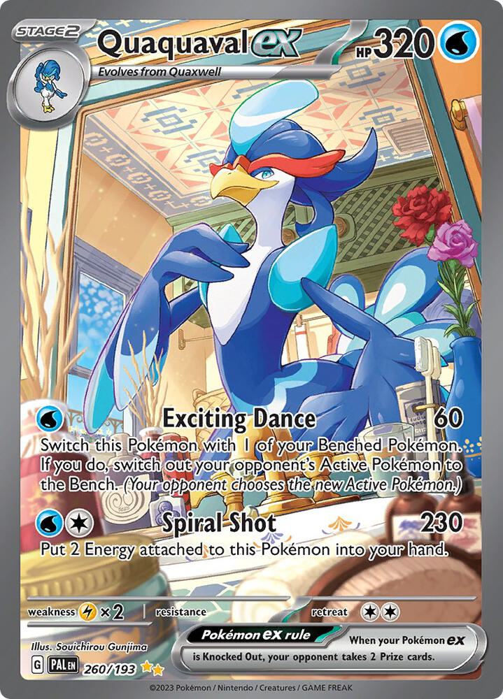 Pokemon: Quaquaval ex - 260/193 - SV02: Paldea Evolved - VGMX
